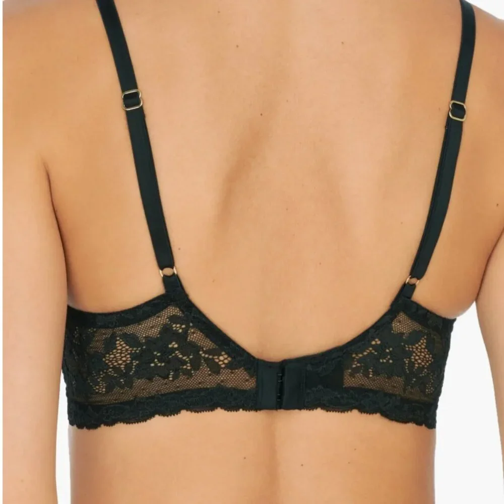 NWT Natori Women Feathers Lace Plunge T-Shirt Bra, 34G - Picture 2 of 6